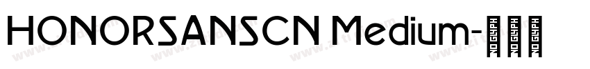 HONORSANSCN Medium字体转换